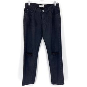 One X One Teaspoon Womens Size 26 Awesome Baggies Distressed Jeans Black NWT